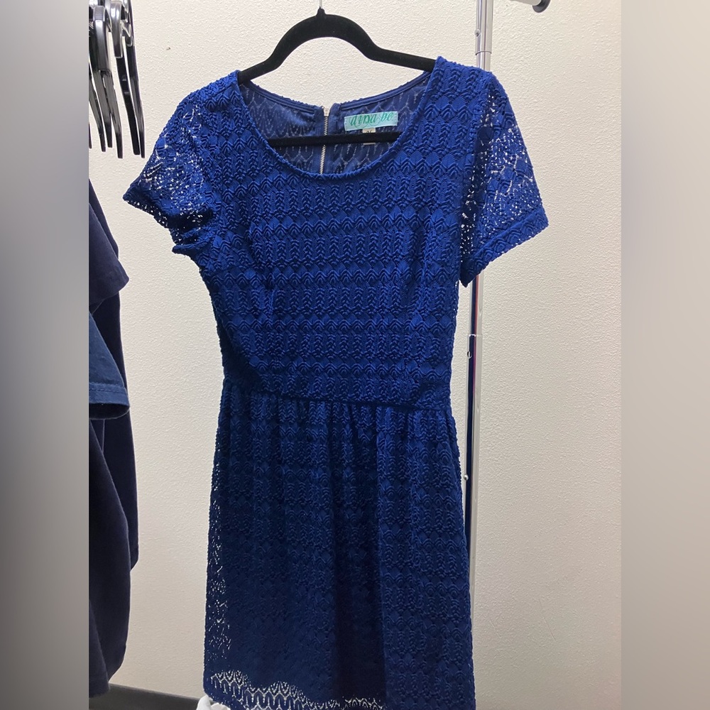 Dina Be  Blue Lace Dress